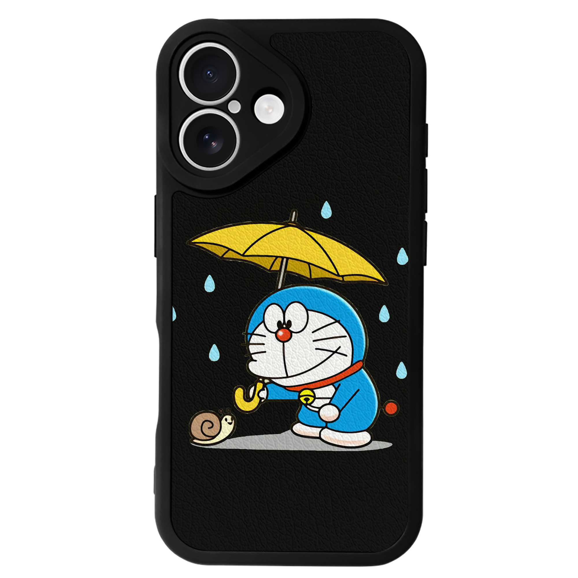 （画像用） ドラえもん Doraemon 【iPhone 16シリーズ対応】シリコンスマホケース（レザー調） 材質：シリコン